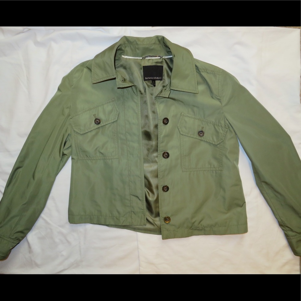 Banana Republic Green Military Jacket - Size XS
